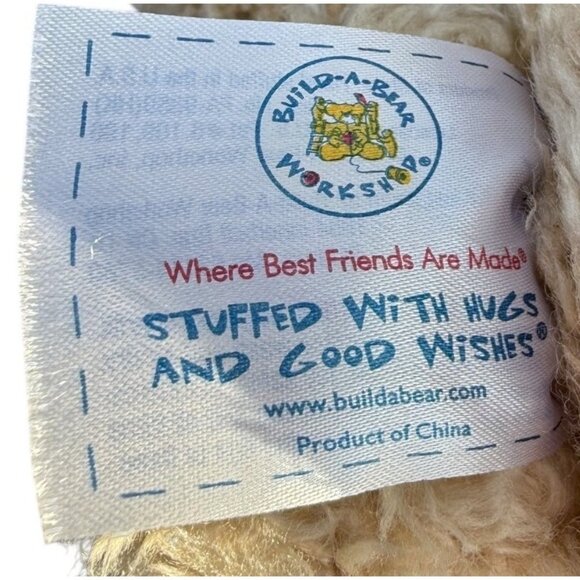 Build A Bear Curly Teddy Plush Stuffed Dog Puppy Security Support Pet Toy - Picture 10 of 15